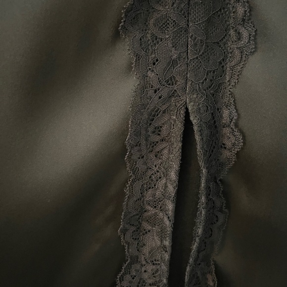 House of Harlow 1960 Black Lace maxi Satin skirt size medium - Picture 11 of 14